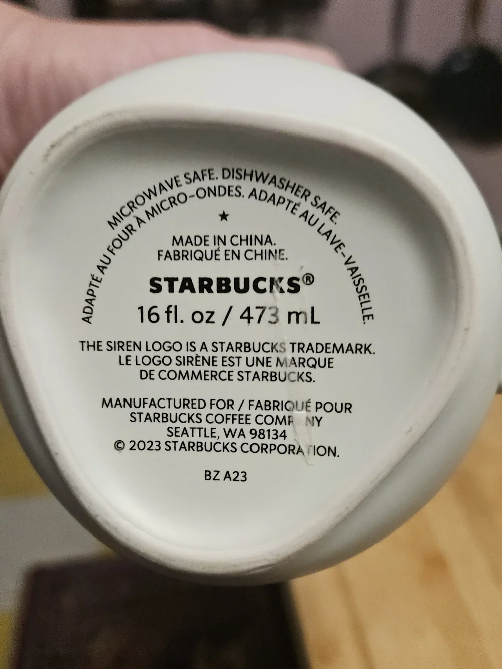 2023 White Siren Mug With Triangle Bottom - Picture 2 of 3